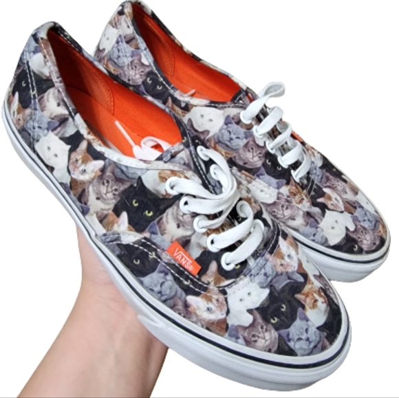 Vans Shoes - Vans Kitty Cat Authentic Sneakers ASPCA Collaboration Size 8.5 Womens 7 Mens